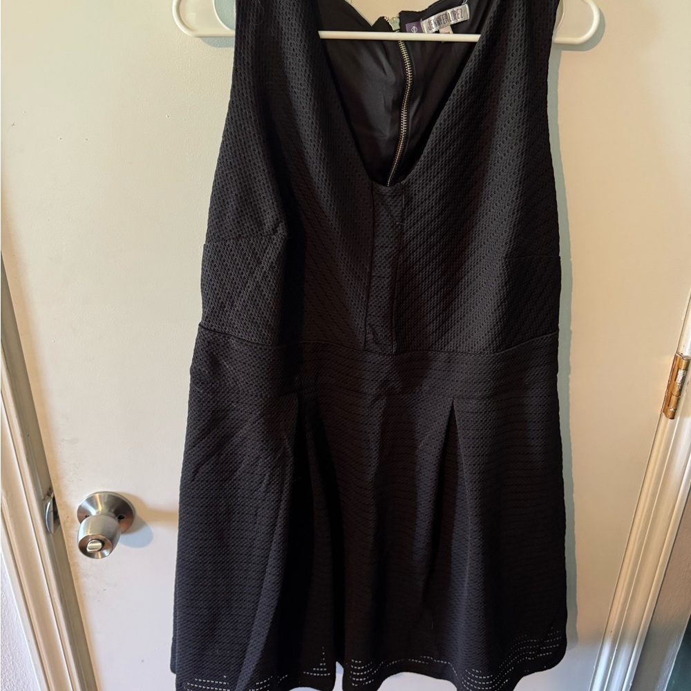 Jennifer Lopez Black Textured Dress